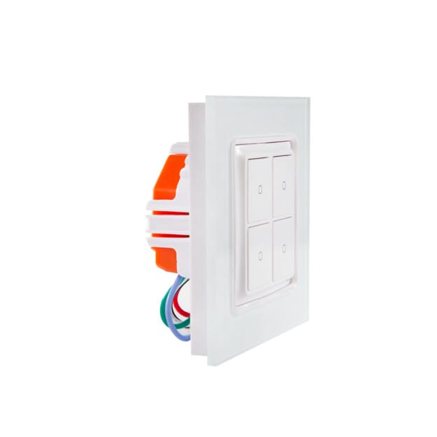 Shelly Wall switch 4 + Shelly Plus i4 White (03)